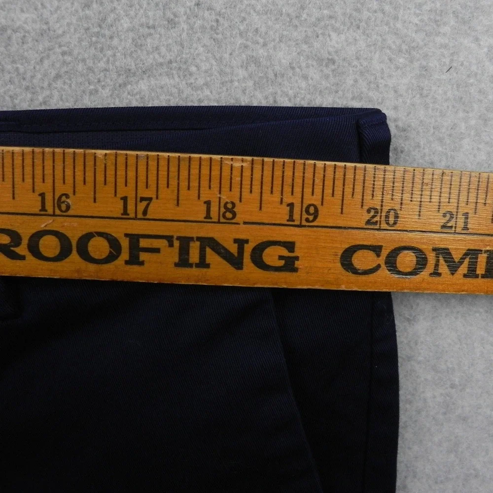 Roundree & Yorke TravelSmart Pants Mens 40x34 Classic Fit Navy Blue Chino Khaki